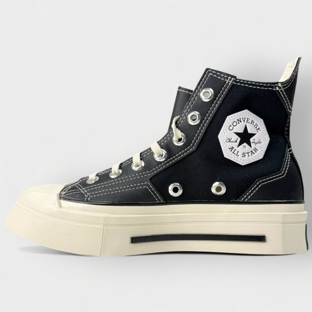 Converse Chuck 70 Hi De Luxe Squared Hi‑Top Women’s Size 6.5 Black A06435C - Picture 3 of 16